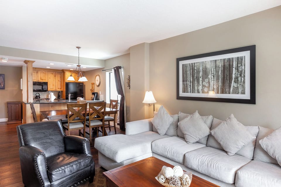 Living Room with Sleeper Sofa and Fireplace