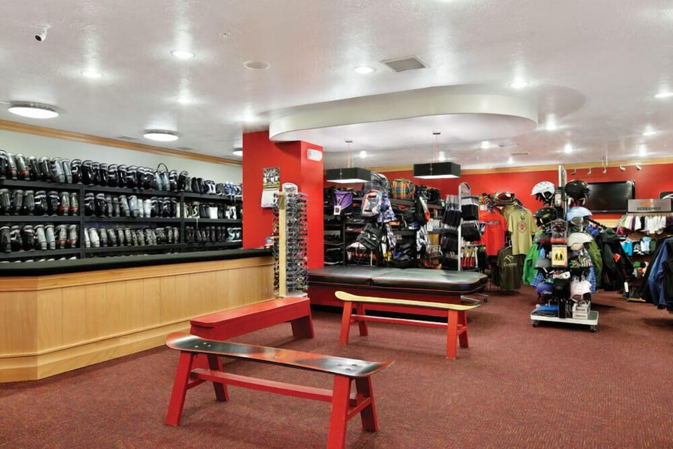 On-site ski rental shop