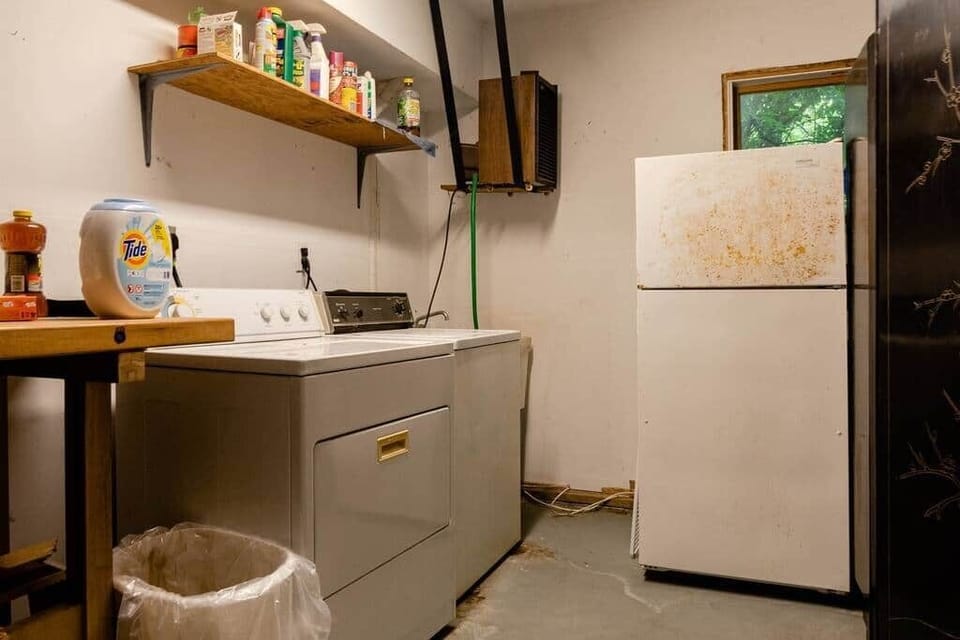 In-unit laundry & coffee station