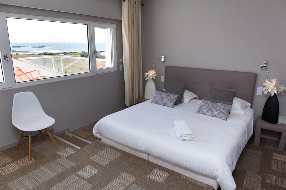 Double Room, Terrace, Sea View | Premium bedding, pillowtop beds, minibar, individually decorated