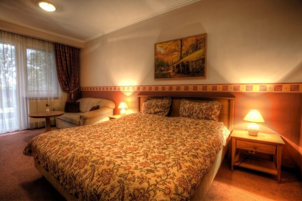 Comfort Room, 1 King Bed, Non Smoking, Garden View | In-room safe, desk, laptop workspace, blackout drapes