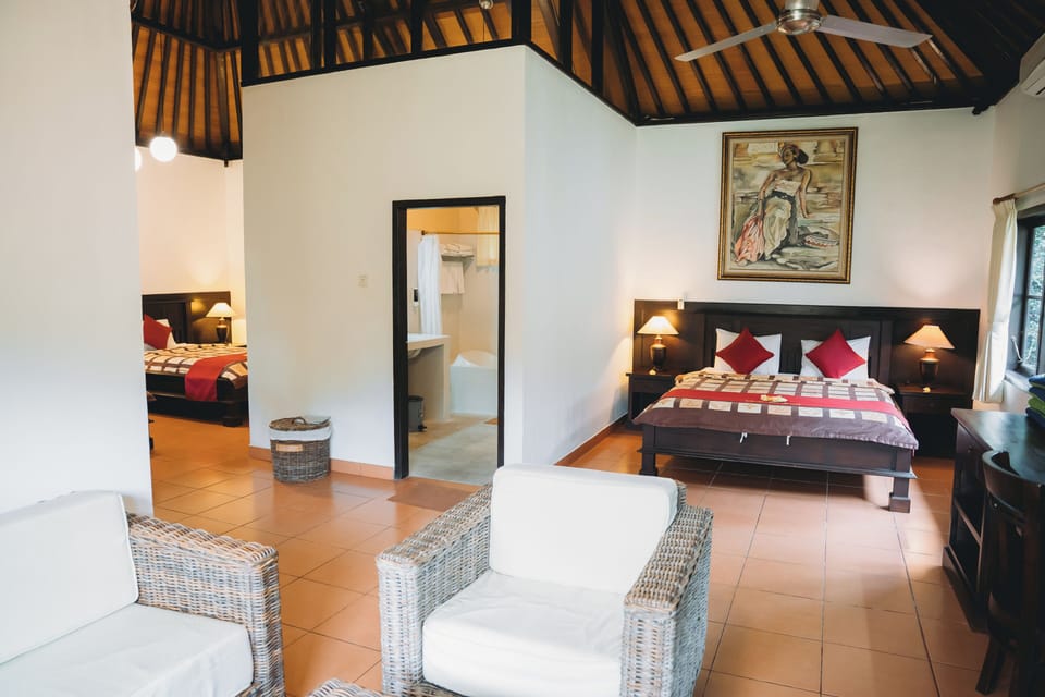 Family Garden Cottage (1 Double Bed + Two Single Beds) | Minibar, in-room safe, individually decorated, desk