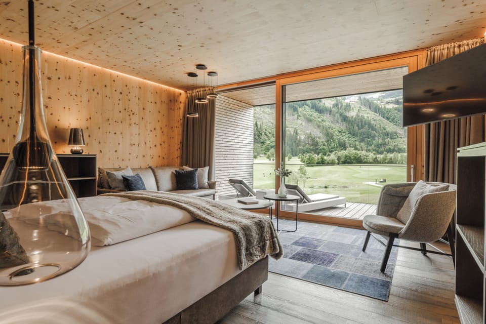 Premium Room, 1 Bedroom, Sauna, Golf View | Premium bedding, minibar, in-room safe, desk