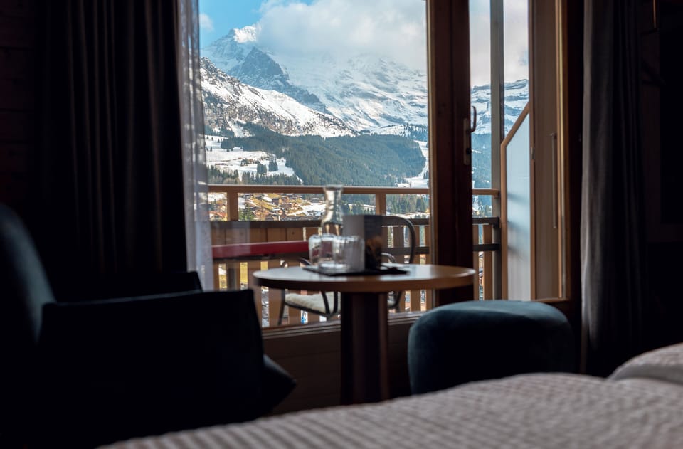 Compact Jungfrau View Double with Balcony | Mountain view