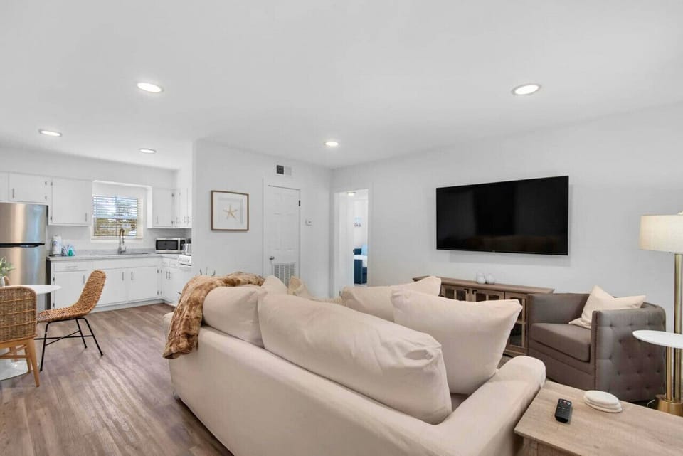 Enjoy the Smart TV in this spacious living space