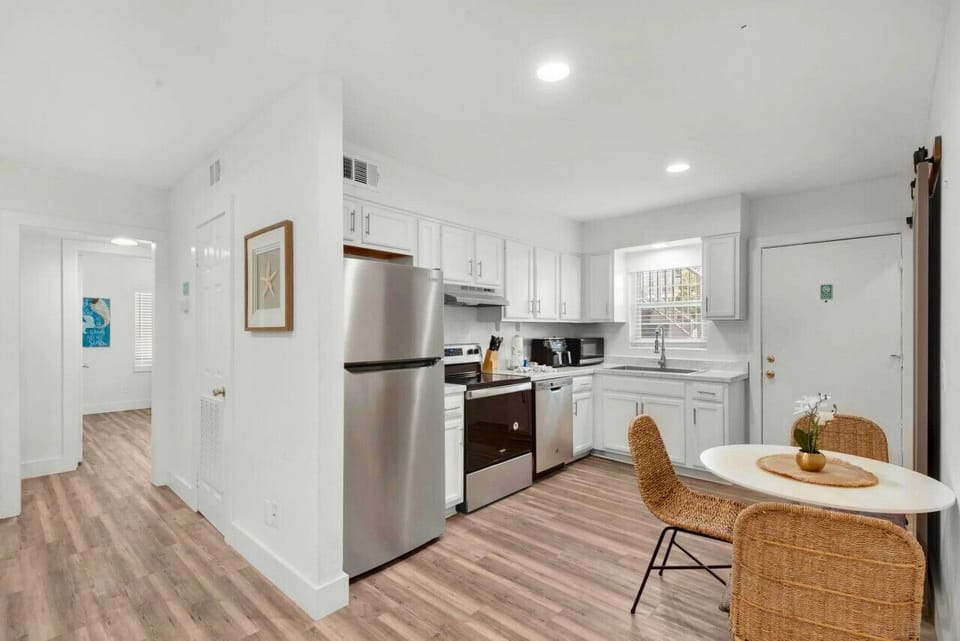 Savor your meal in this beautifully arranged dining area