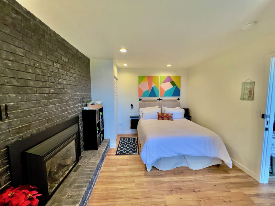 Bedroom 2 with Queen Bed and Study Table