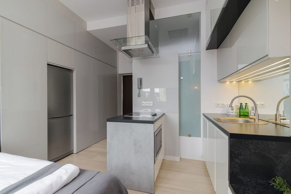 Comfort Apartment | Private kitchen | Mini-fridge, microwave, stovetop, dishwasher