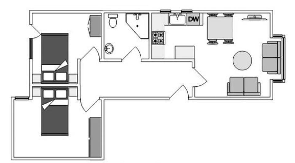 House | 2 bedrooms, high-speed internet