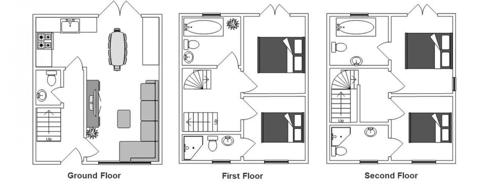 House | 4 bedrooms, desk, Internet