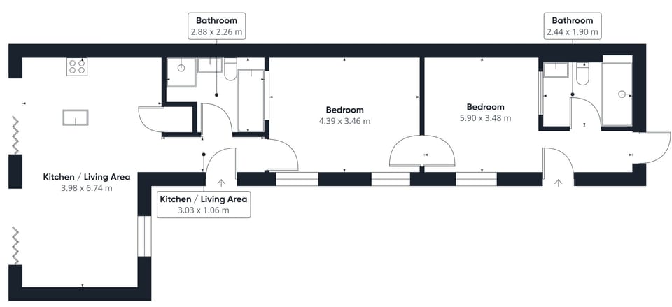 House, Accessible | 2 bedrooms, desk