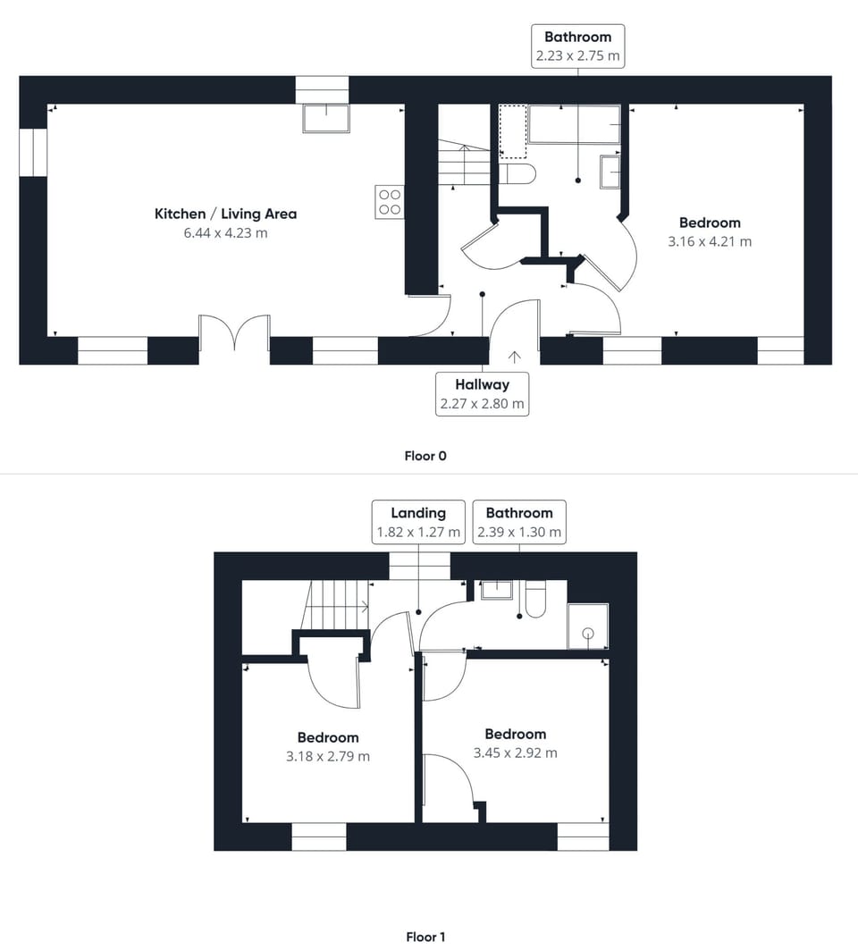House | 3 bedrooms, desk