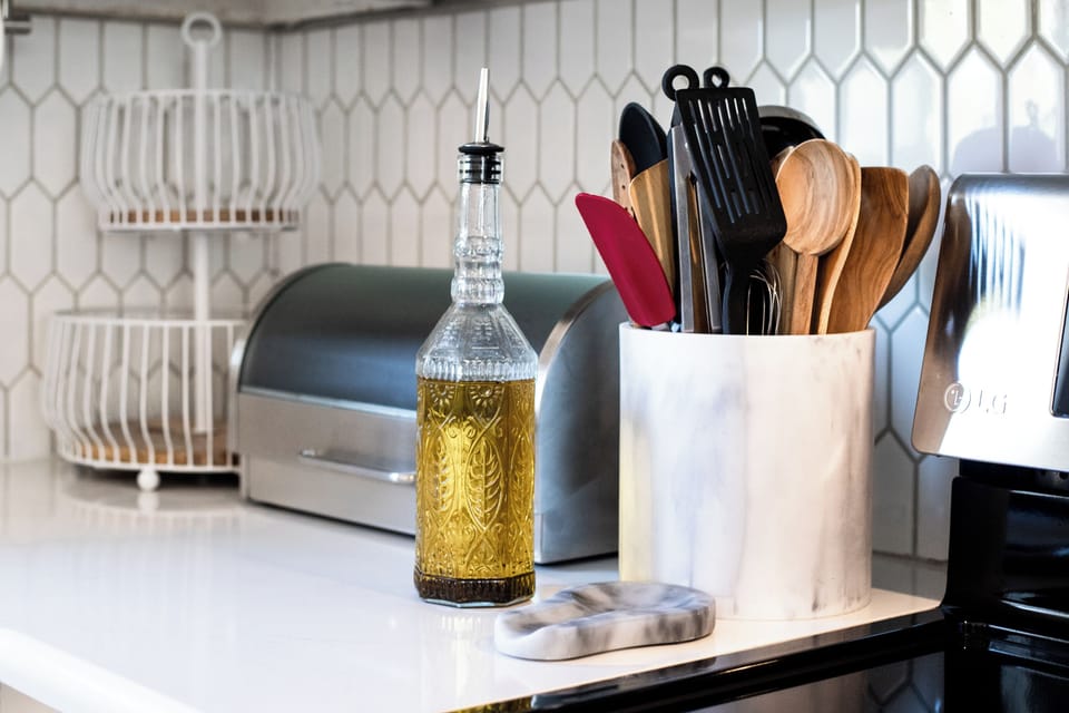 All seasonings and cooking utensils provided.