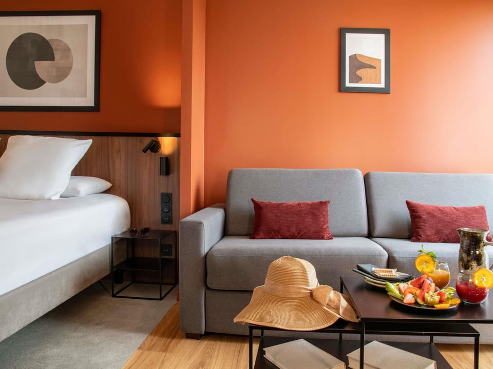 Junior Suite, 2 Queen Beds | Minibar, in-room safe, desk, laptop workspace