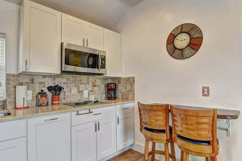 Kitchen with small eating area