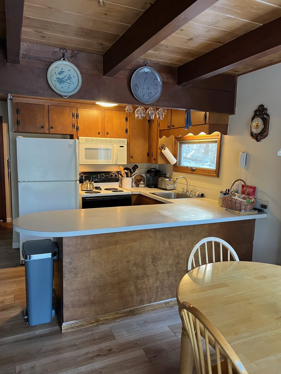 Kitchen area, open floor plan 