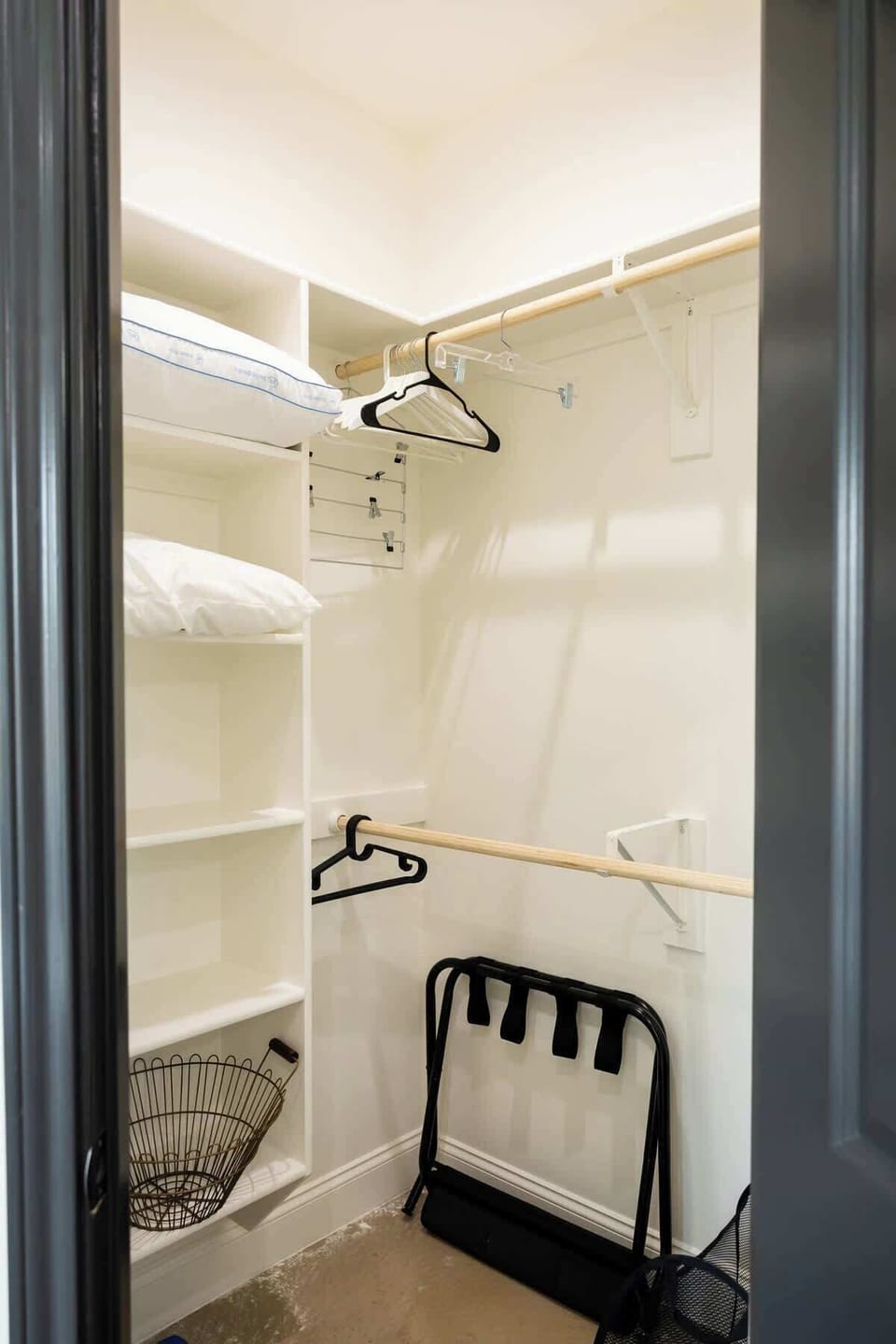 Large walk-in closet located in the En Suite Master Bath.