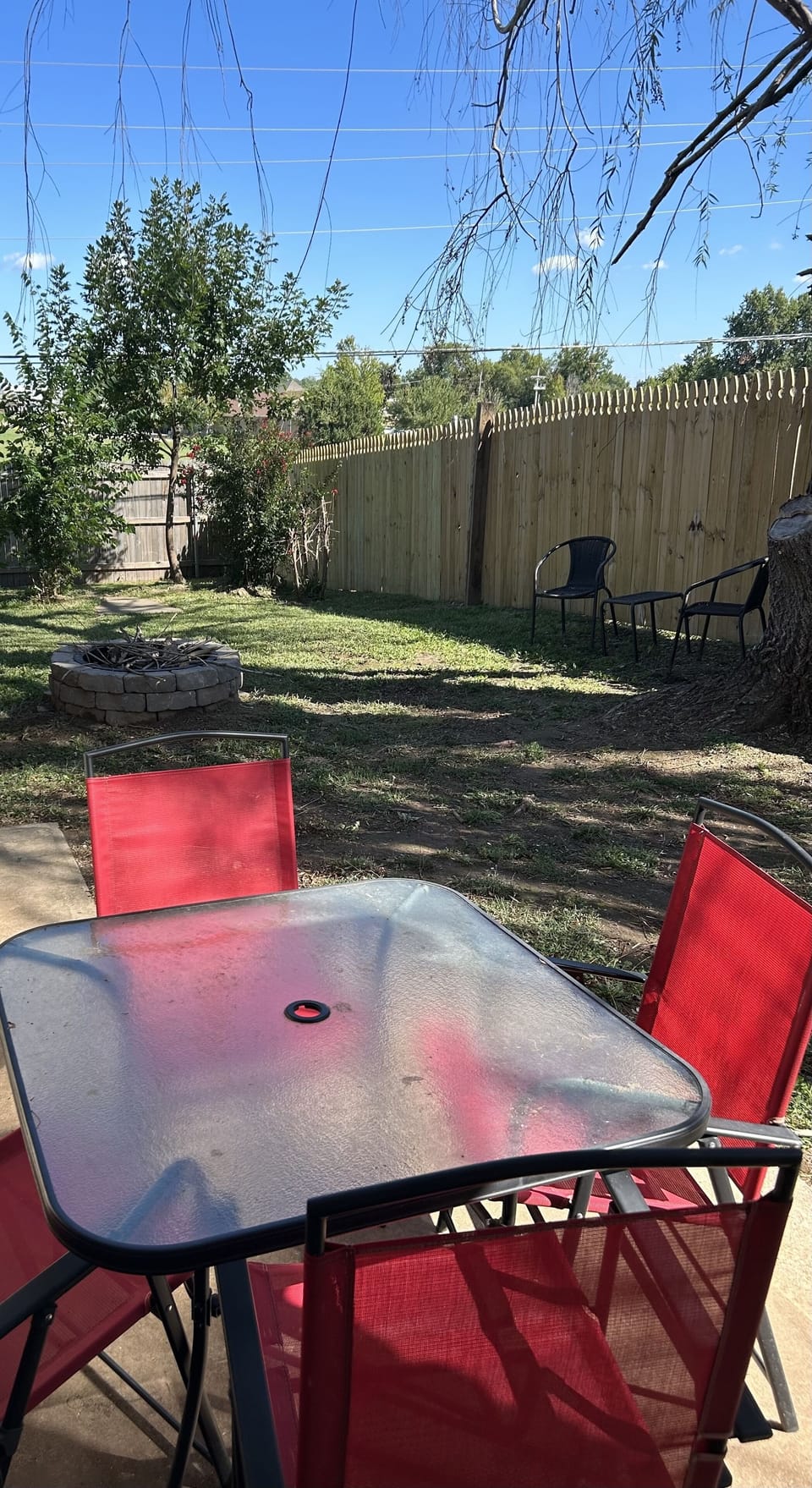 Fully fenced backyard!