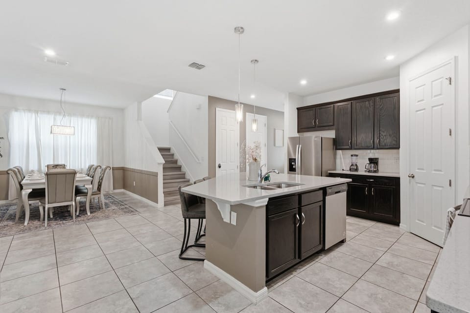 Kitchen and dining area
