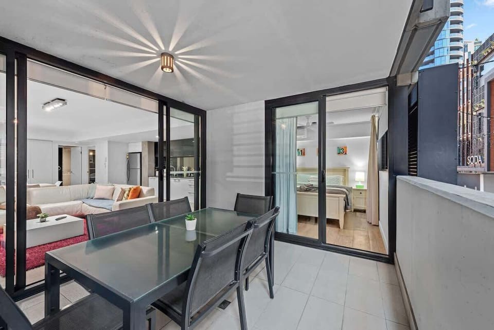 Living + Main Bedroom opens to balcony