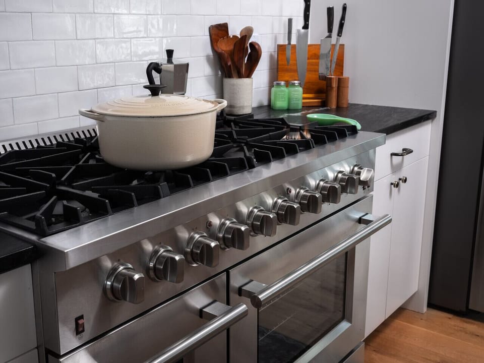 Top of the line range and double oven