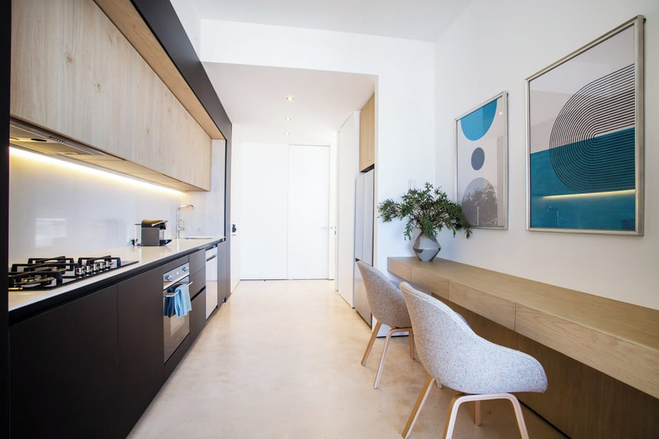 You will find high-of-the-end appliances in the kitchen