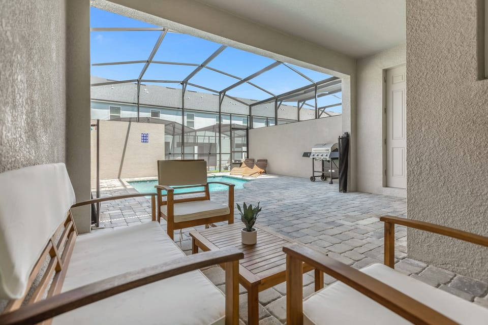 The resort pool is climate controlled and surrounded by plenty of poolside cabanas and sun loungers.