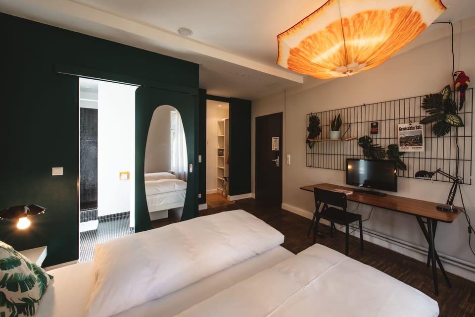 Double Room M in Guesthouse | Hypo-allergenic bedding, individually decorated, individually furnished