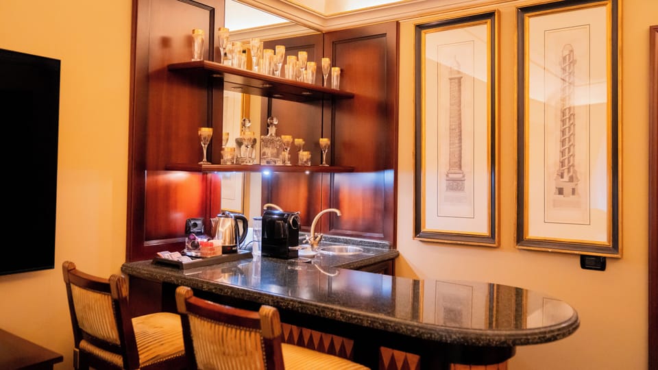 Presidential Suite | Living area | 40-inch flat-screen TV with digital channels