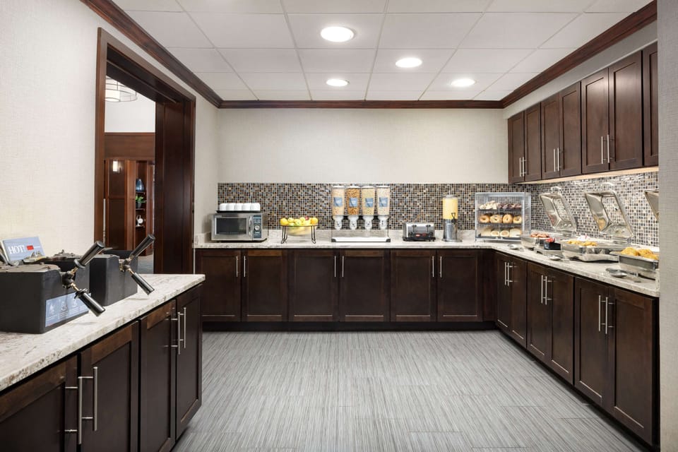 Free daily buffet breakfast