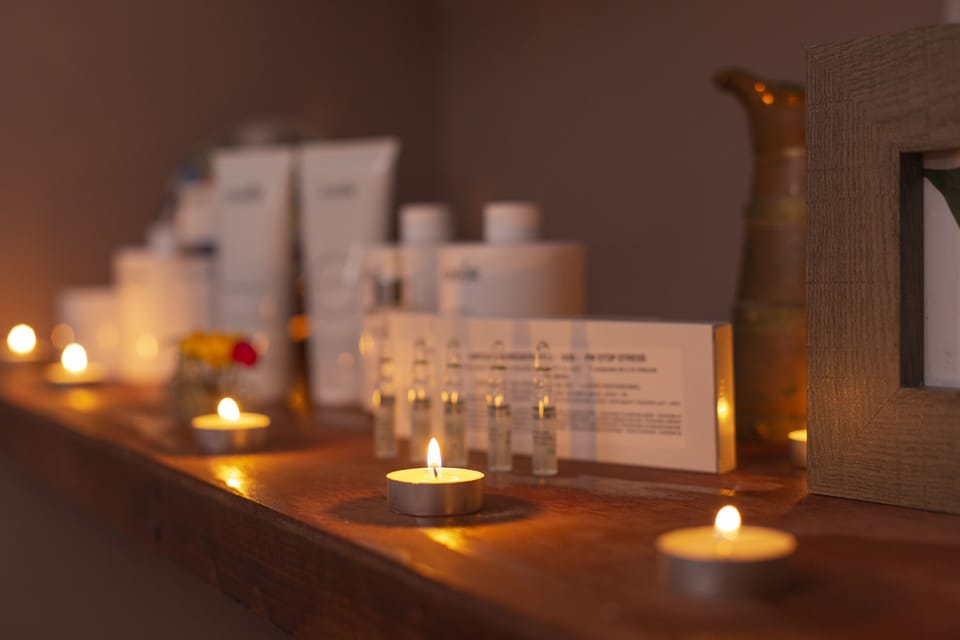 Outdoor treatment areas, body treatments, hot stone massages