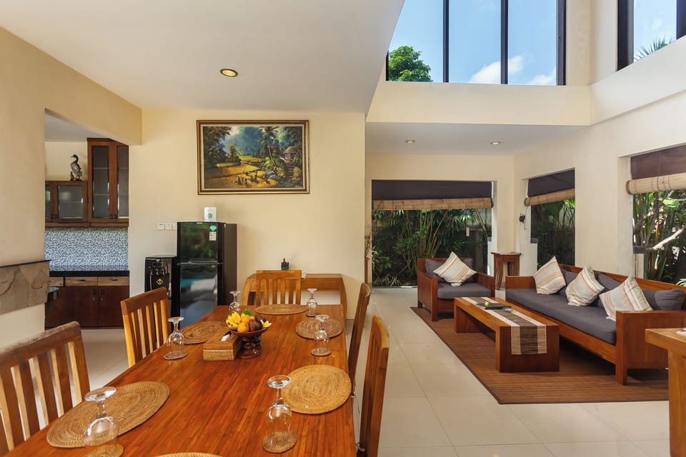 Three-Bedroom Villa with Private Pool | Living area | Flat-screen TV
