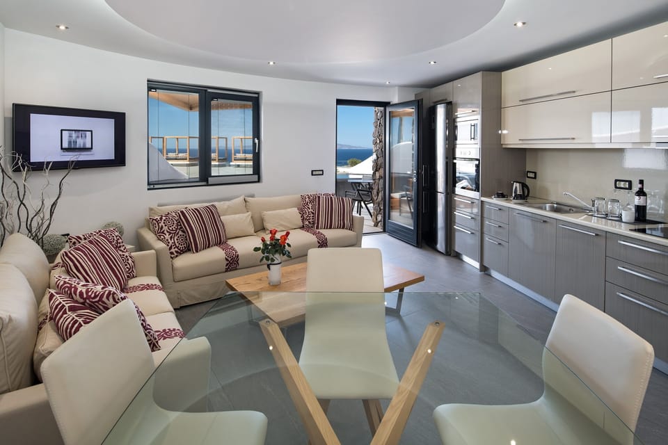 Elea Home outdoor Plunge Pool | Living area | TV