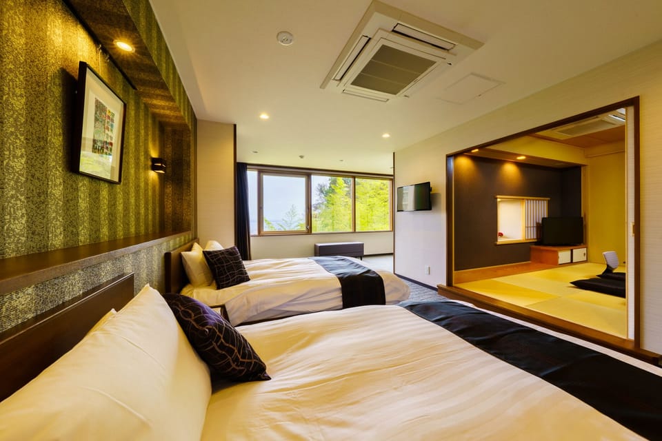 Premium Room Japanese Western Style, Non Smoking | In-room safe, desk, WiFi (free), bed sheets