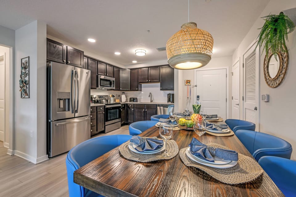 Kitchen and dining area