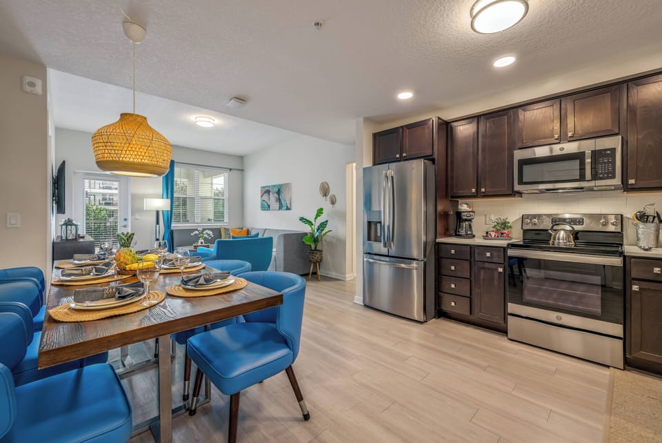 Kitchen and dining area