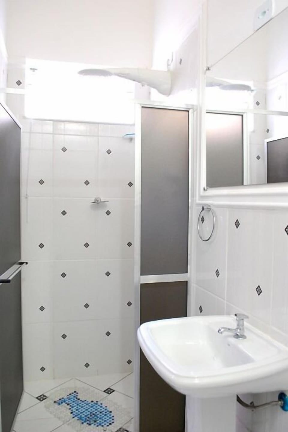 Basic Apartment | Bathroom | Shower, towels, soap, toilet paper