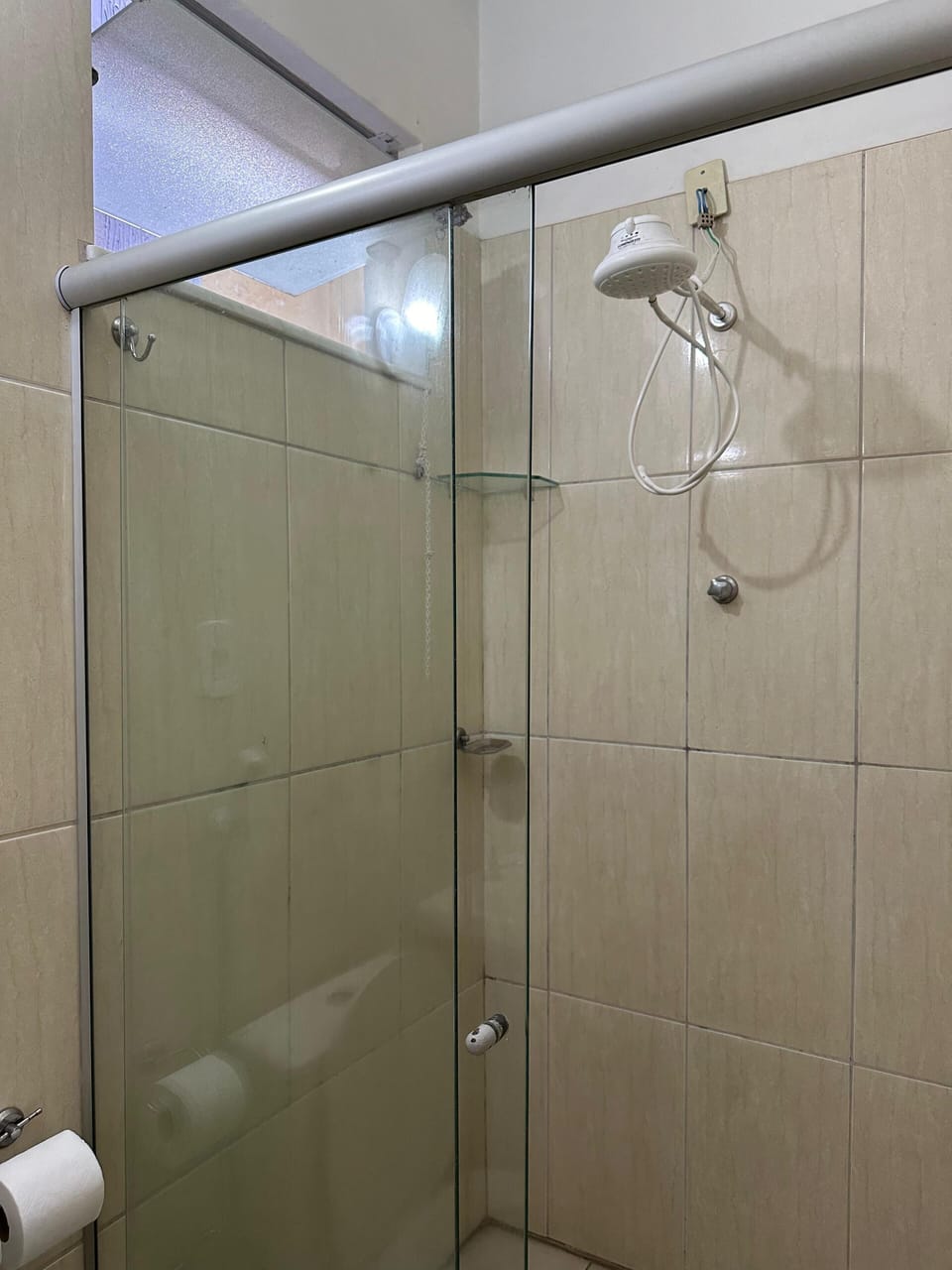 Basic Apartment | Bathroom | Shower, towels, soap, toilet paper
