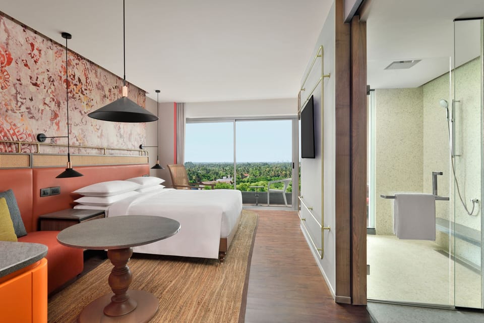 Premium bedding, down comforters, memory foam beds, minibar