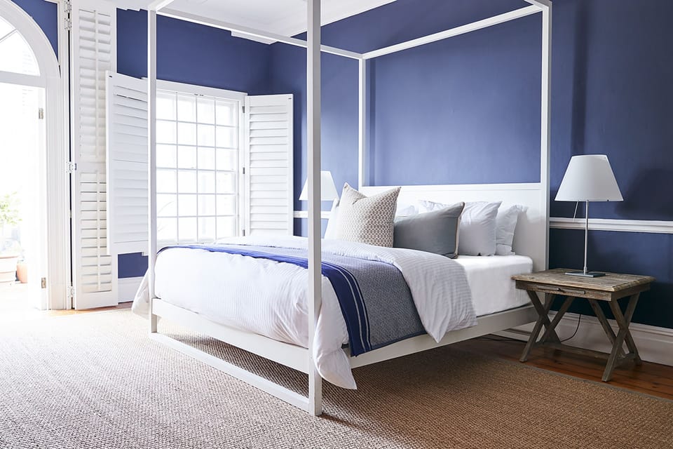Bluemoon Suite | Egyptian cotton sheets, premium bedding, in-room safe