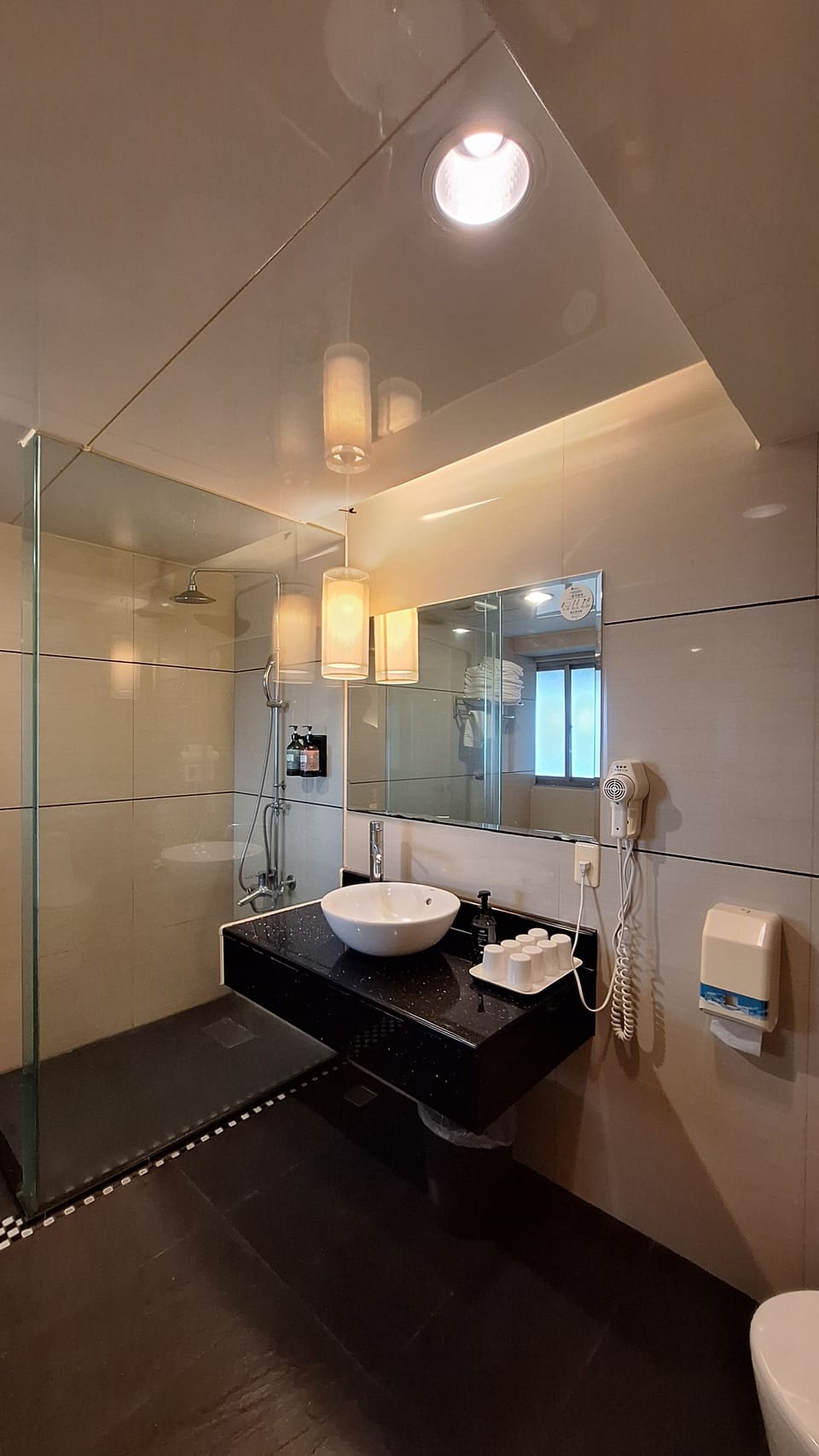 Standard Family Room | Bathroom | Rainfall showerhead, hair dryer, towels, shampoo