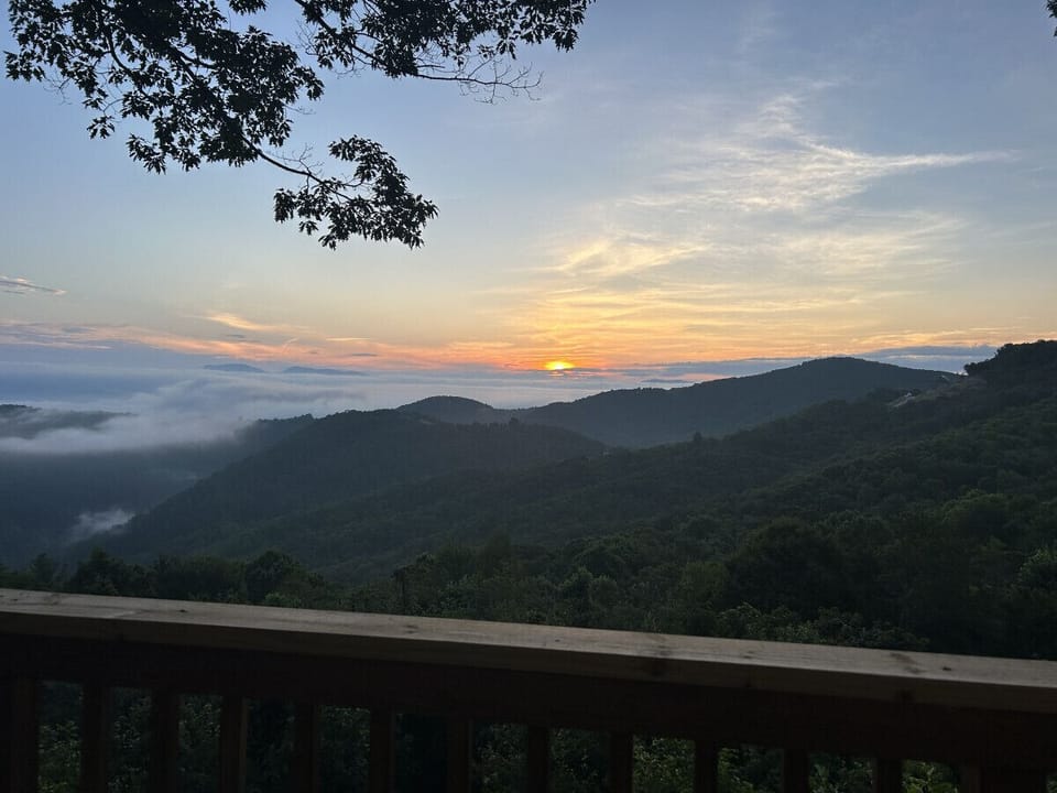 Gorgeous view from the deck