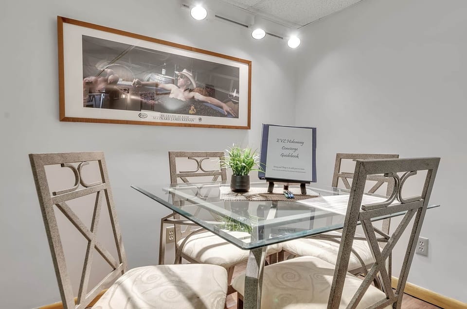 Dining area for meals, game nights, or planning tomorrow’s adventures