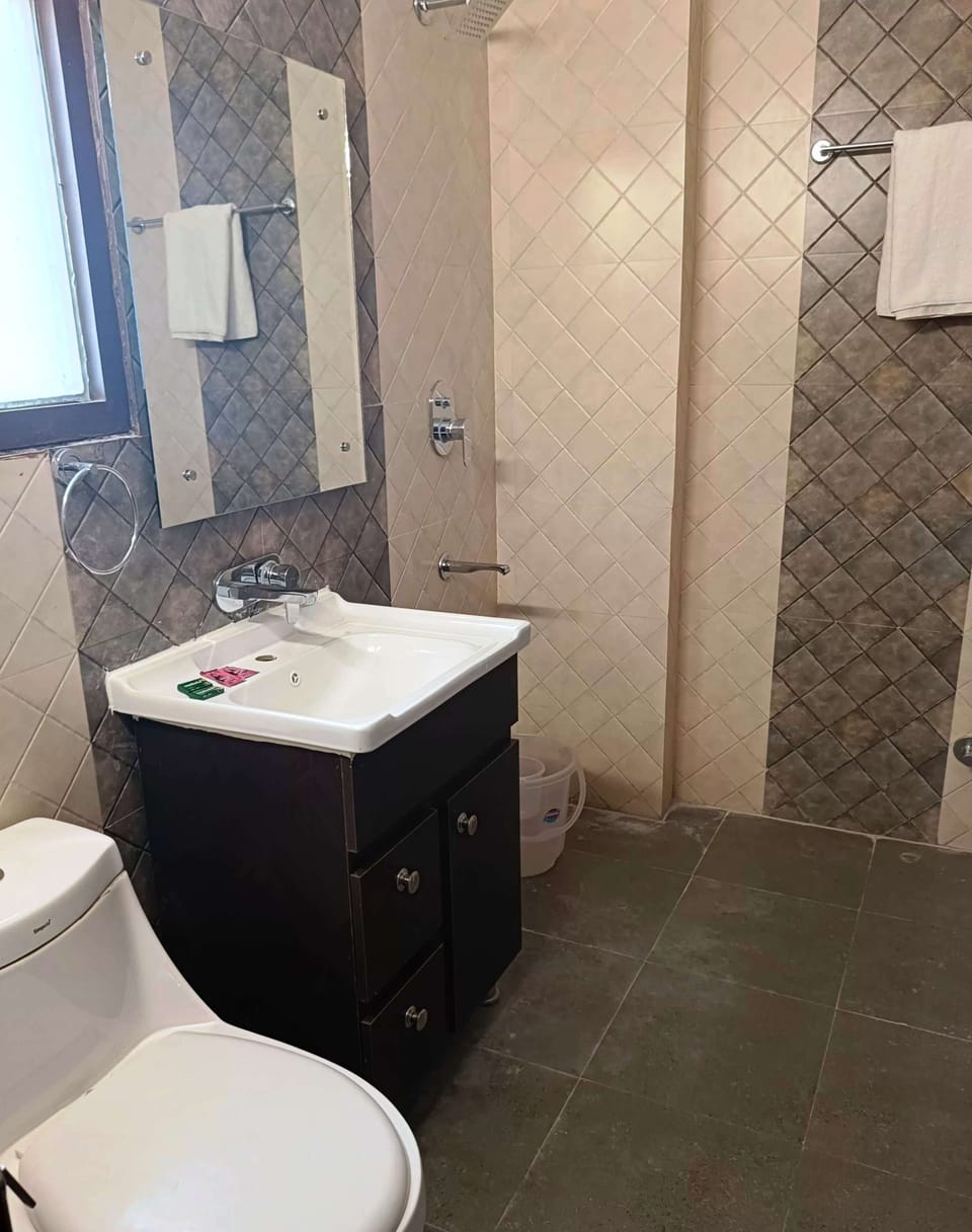 Deluxe Room | Bathroom | Shower, rainfall showerhead, free toiletries, towels
