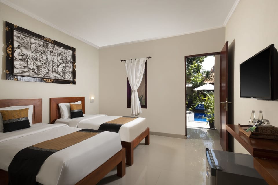 Superior Pool Access | Premium bedding, Select Comfort beds, in-room safe, desk