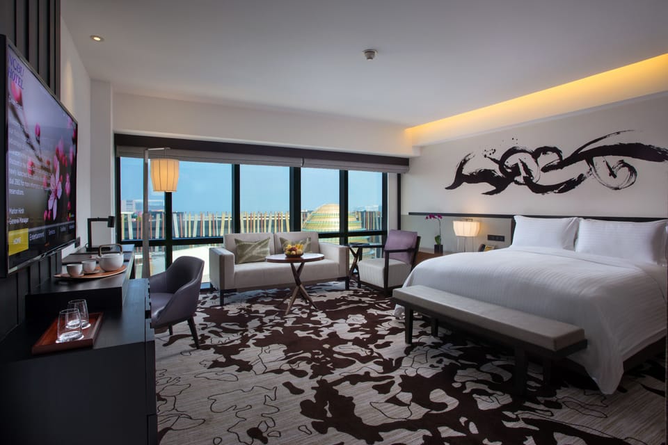 Nobu Executive Room | Premium bedding, free minibar, in-room safe, desk