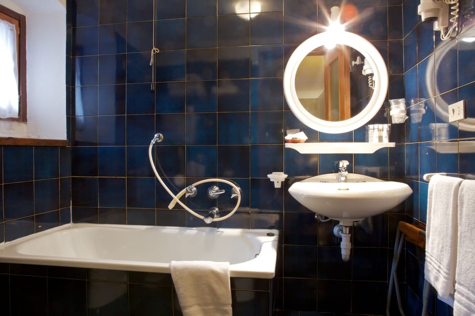 Free toiletries, hair dryer, towels
