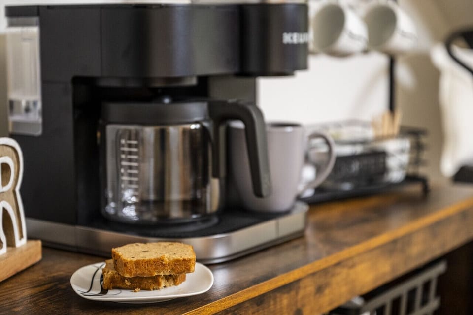 Sip your coffee as you watch the morning mist rise off the smokies.