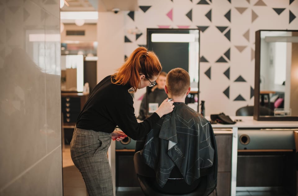 Manicures and pedicures