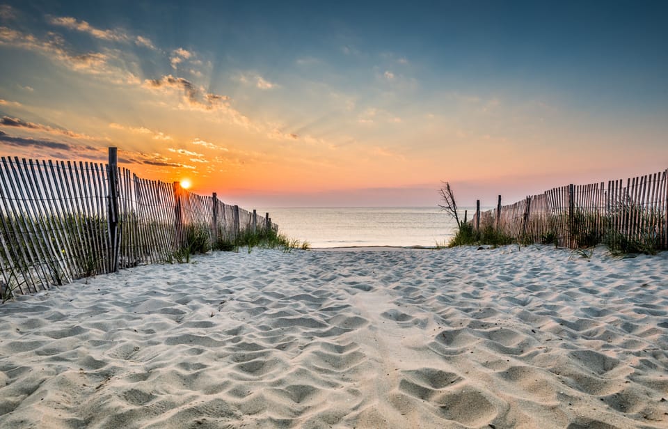 Beach nearby, beach umbrellas